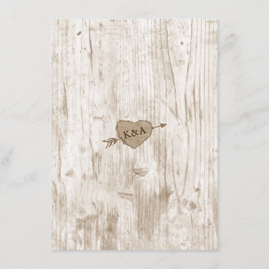 彫刻されたハートツリー結婚のコレクションメニュー メニュー (裏面)