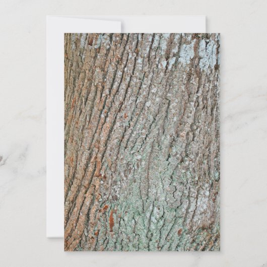 彫刻されたハート素朴なカントリーの木の婚約パーティ 招待状 (裏面)