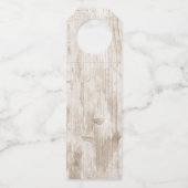 彫刻されたハート結婚のコレクション ボトルネックタグ (裏面)