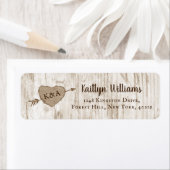 彫刻されたハート結婚のコレクション ラベル (インサイチュ)