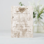 彫刻されたハート結婚のコレクション 出欠カード (スタンド正面)