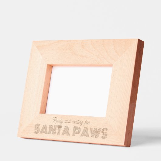 彫刻されたフォトフレーム、クリスマスドッグ愛好家おもしろい レーザー彫刻フレーム (左)