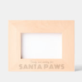 彫刻されたフォトフレーム、クリスマスドッグ愛好家おもしろい レーザー彫刻フレーム (正面)