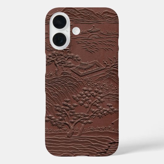 彫刻されたレリーフに描かれた静かな風景 Case-Mate iPhoneケース (裏面)