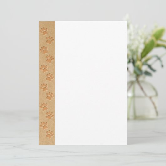 彫刻された再生フェイク紙上の犬のトラック 招待状 (スタンド正面)