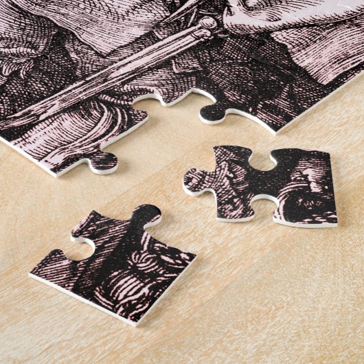 彫刻された情熱シリーズ:十字架の軸受 ジグソーパズル (側面)