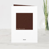 彫刻された感謝祭トルコ – シーズンカード (裏面)