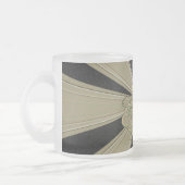 彫刻された感謝祭トルコ –  フロストグラスマグカップ (左)