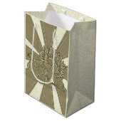 彫刻された感謝祭トルコ – ミディアムペーパーバッグ (正面アングル)