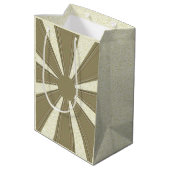 彫刻された感謝祭トルコ – ミディアムペーパーバッグ (裏面アングル)