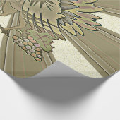 彫刻された感謝祭トルコ –  ラッピングペーパー (角)