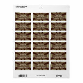 彫刻された感謝祭トルコ –  ラベル (フルシート)