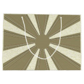 彫刻された感謝祭トルコ –  ラージペーパーバッグ (裏面)