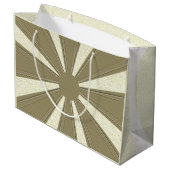 彫刻された感謝祭トルコ –  ラージペーパーバッグ (裏面アングル)