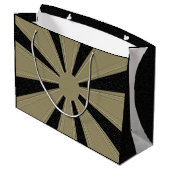 彫刻された感謝祭トルコ –  ラージペーパーバッグ (裏面アングル)