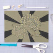 彫刻された感謝祭トルコ – 薄葉紙 (クラフト)