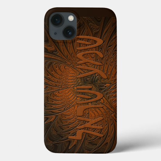 彫刻された木製シェマイスラエルケースメイトiPhoneケース Case-Mate iPhoneケース (裏面)