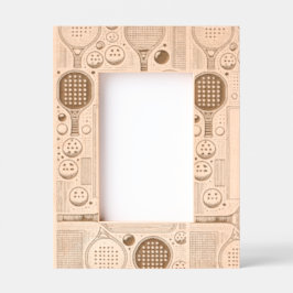 彫刻された木製4" x 6"ピックボール レーザー彫刻フレーム