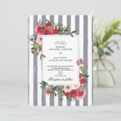 彫刻された石の色の結婚式招待状 招待状 (スタンド正面)