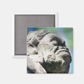 彫刻された石姿古代マヤン遺跡コパン マグネット (正面/裏面)