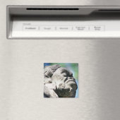 彫刻された石姿古代マヤン遺跡コパン マグネット (インサイチュ (食洗機))