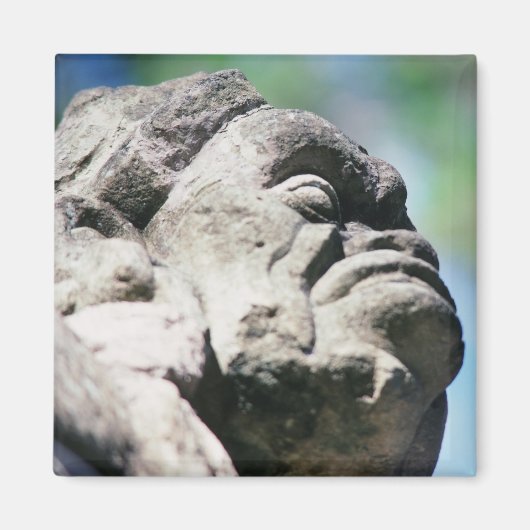 彫刻された石姿古代マヤン遺跡コパン マグネット (正面)