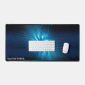 彫刻された青い星 デスクマット (キーボード&マウス)