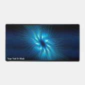 彫刻された青い星 デスクマット (正面)