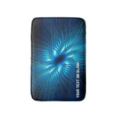 彫刻された青い星 バスマット (正面縦)