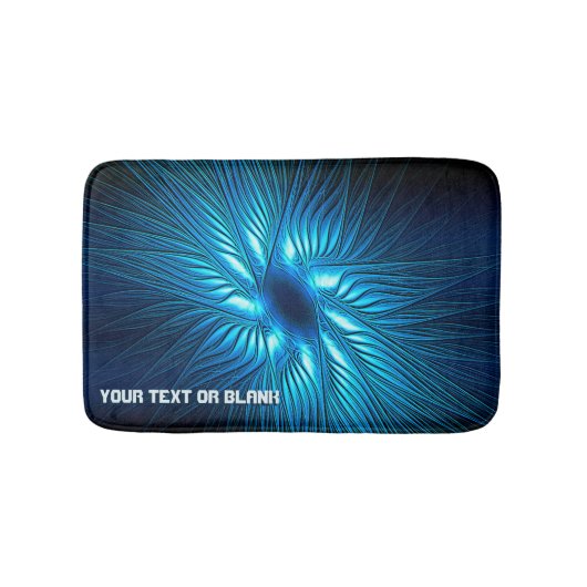 彫刻された青い星 バスマット (正面)