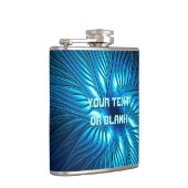 彫刻された青い星 フラスク (右)