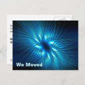 彫刻された青い星 案内ポストカード (正面/裏面)