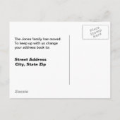 彫刻された青い星 案内ポストカード (裏面)