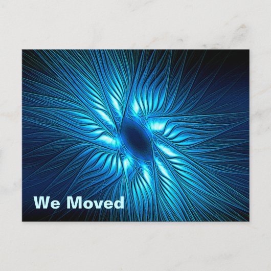 彫刻された青い星 案内ポストカード (正面)