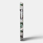 彫刻され、斑点のある灰色の緑の長方形の部分 Case-Mate iPhoneケース (裏面 / 左)