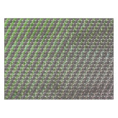 彫刻と染色された緑の灰色の長方形の部分 テーブルクロス (正面(横))