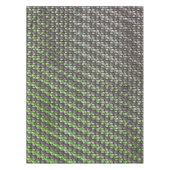 彫刻と染色された緑の灰色の長方形の部分 テーブルクロス (正面)