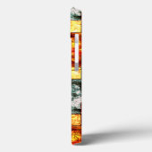 彫刻と染色された緑の赤い長方形のプレート Case-Mate iPhoneケース (裏面 / 左)