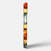 彫刻と染色された緑の赤い長方形の板 Case-Mate iPhoneケース (裏面 / 右)