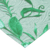 彫刻のテクスチャの背景にエメラルドグリーン テーブルクロス (アングル)