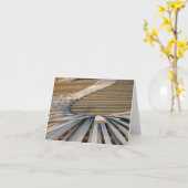 彫刻のメッセージカード カード (黄色い花)