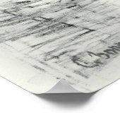 彫刻の少年と公園の古い噴水 ポスター (角)