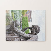 彫刻ガーデンStratford-On-Avonイギリス ジグソーパズル (横)