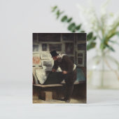 彫刻コレクター、1860-62年頃 ポストカード (スタンド正面)