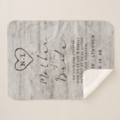 彫刻スウィートアーツ樺の木マザーオブザブライド引用文 シェルパブランケット (正面(横))