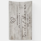 彫刻スウィートアーツ素朴ブライダルシャワーへようこそ 横断幕 (縦)