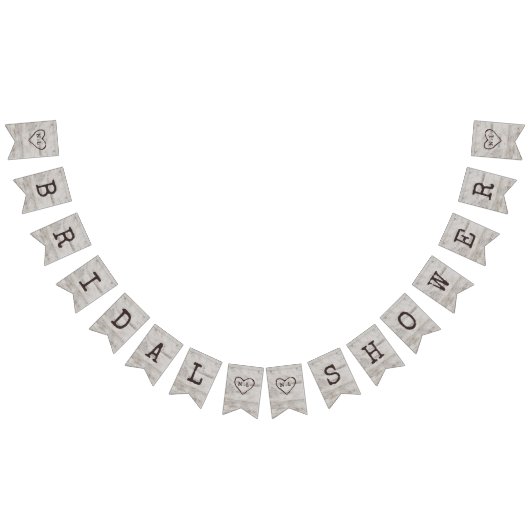 彫刻スウィートアーツ素朴樺の木ブライダルシャワー バンティングフラッグ (全)