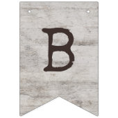 彫刻スウィートアーツ素朴樺の木ブライダルシャワー バンティングフラッグ (第2の旗)