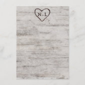 彫刻スウィートアー素朴ツ樺の木ウッドツリーディナー メニュー (裏面)