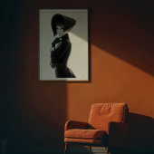 彫刻ドラマ：モノクロファッションアイコン ポスター